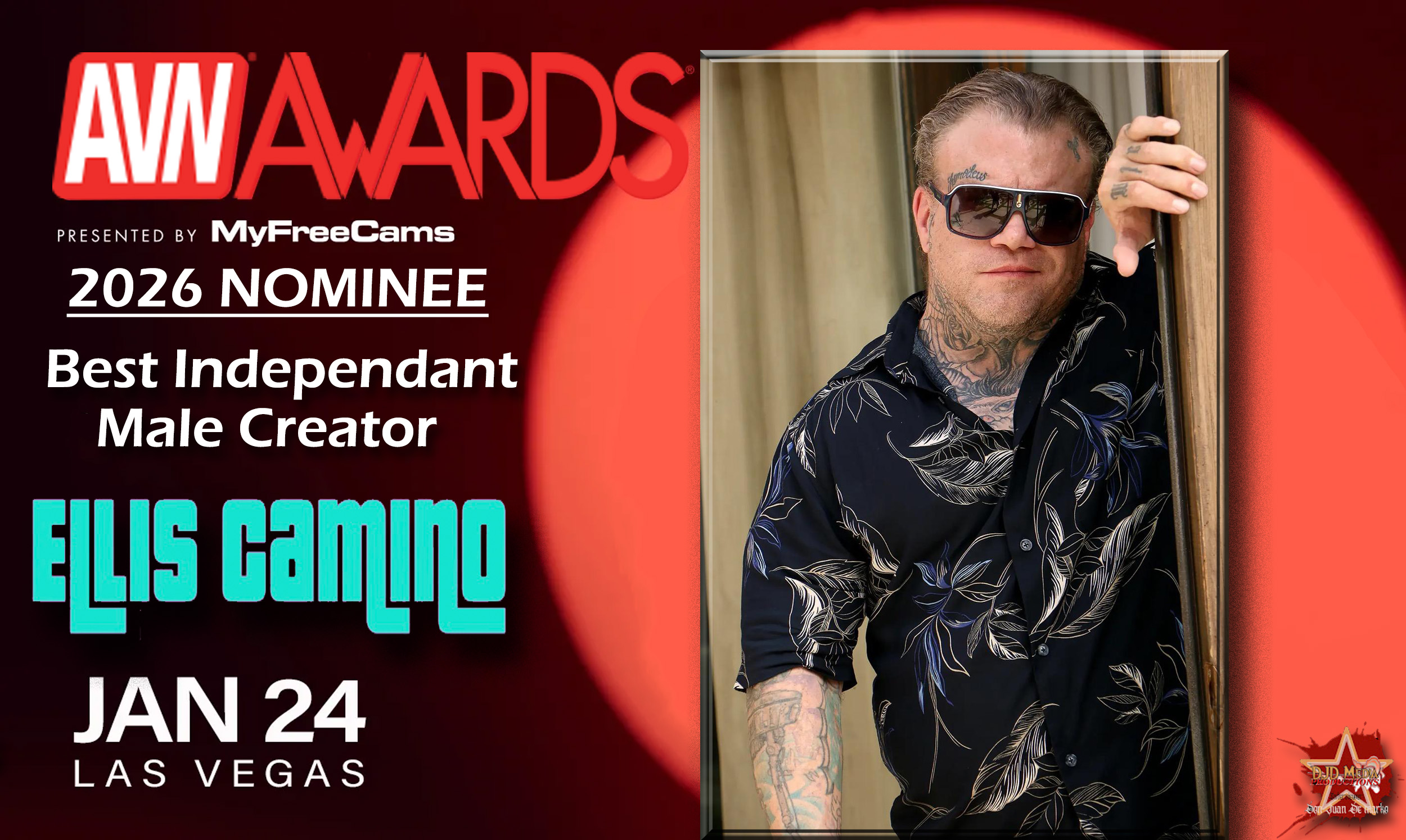 Ellis Camino Receives His Second Straight AVN Awards Nomination