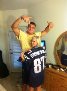 rob-Gronkowski with bibi jones - 2